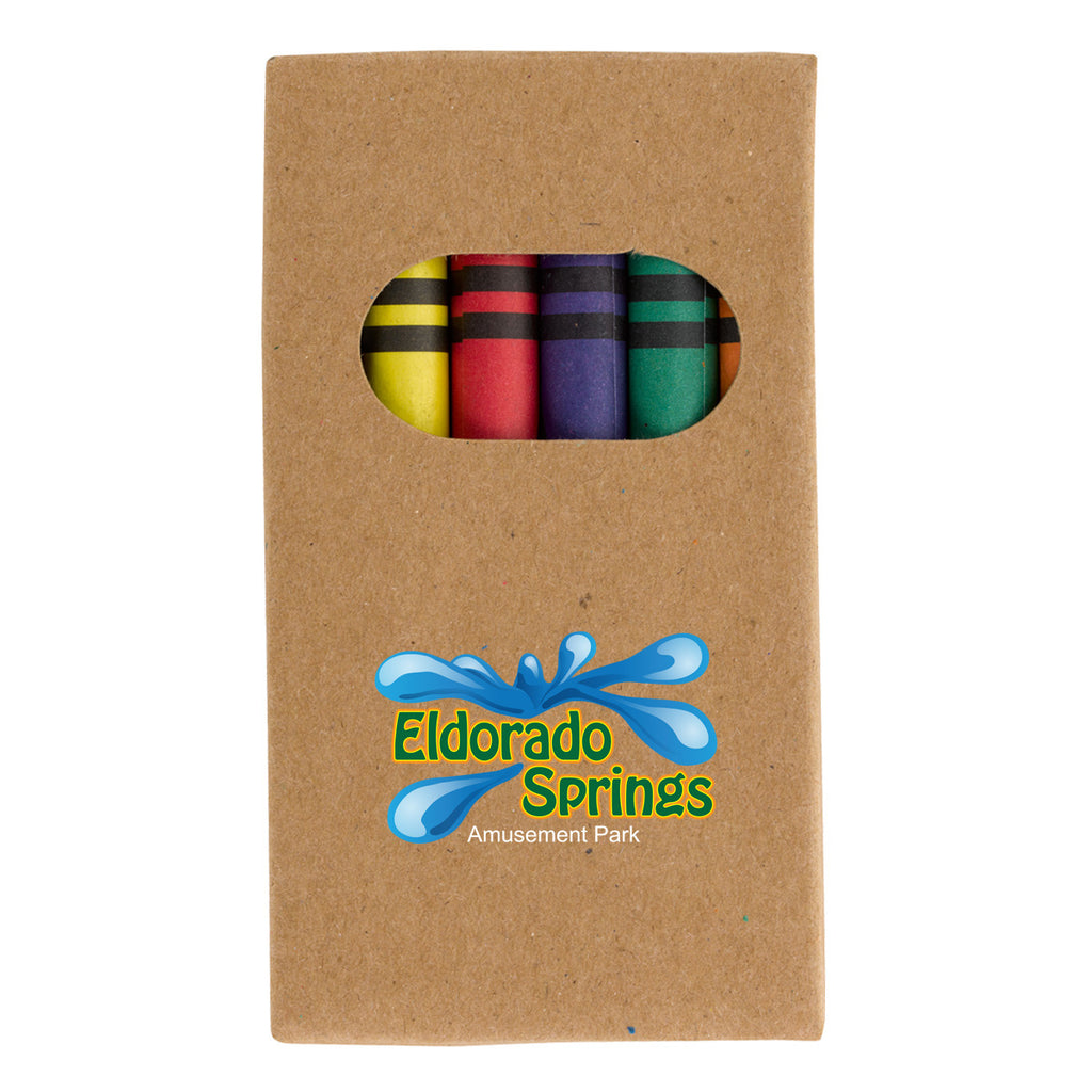 Crayon Set, 6 Piece - Natural - Full Color