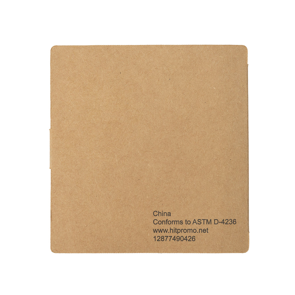 Crayon Set and Notepad - Natural - Back