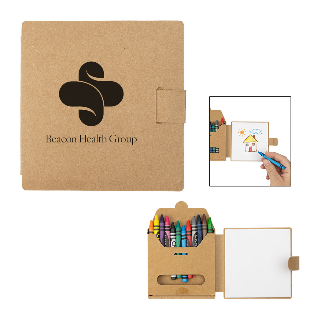 Crayon Set and Notepad - Silk Screen