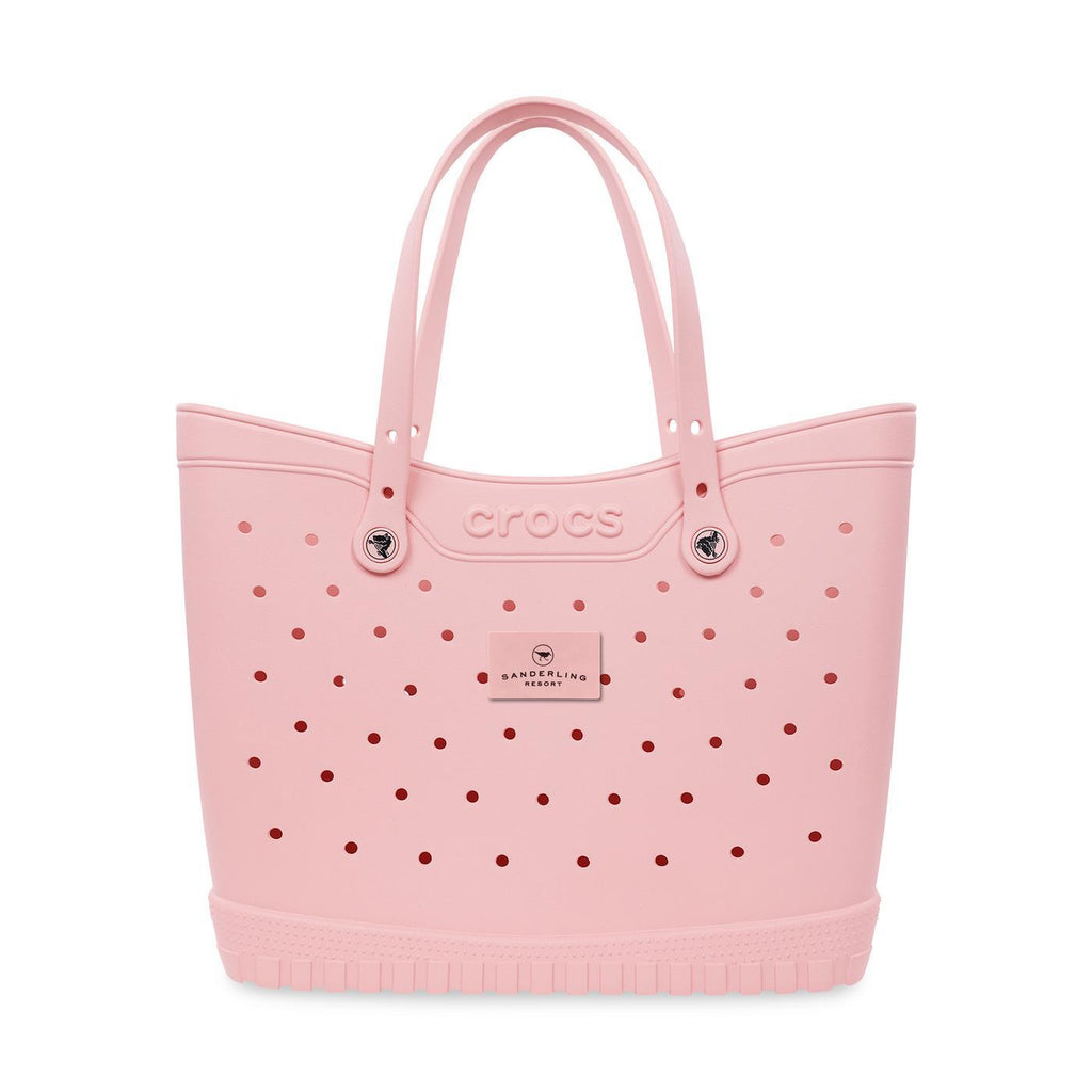 Crocs Classic Tote Bag, Large Laser Engraving - Powder Pink - View 1