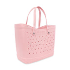 Crocs Classic Tote Bag, Large Laser Engraving - Powder Pink / White - View 3