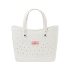 Crocs Classic Tote Bag, Large Laser Engraving - White / Powder Pink - View 1