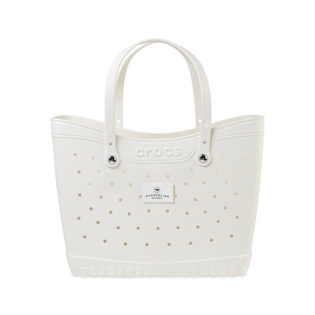 Crocs Classic Tote Bag, Large Laser Engraving - White - View 1