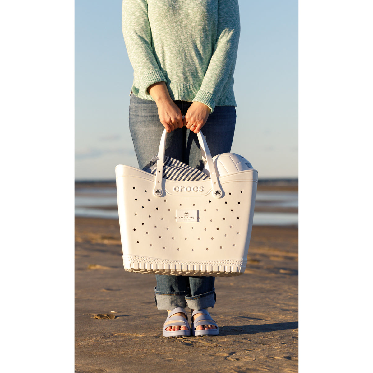 Crocs Classic Tote Bag, Large - Powder Pink - View 9