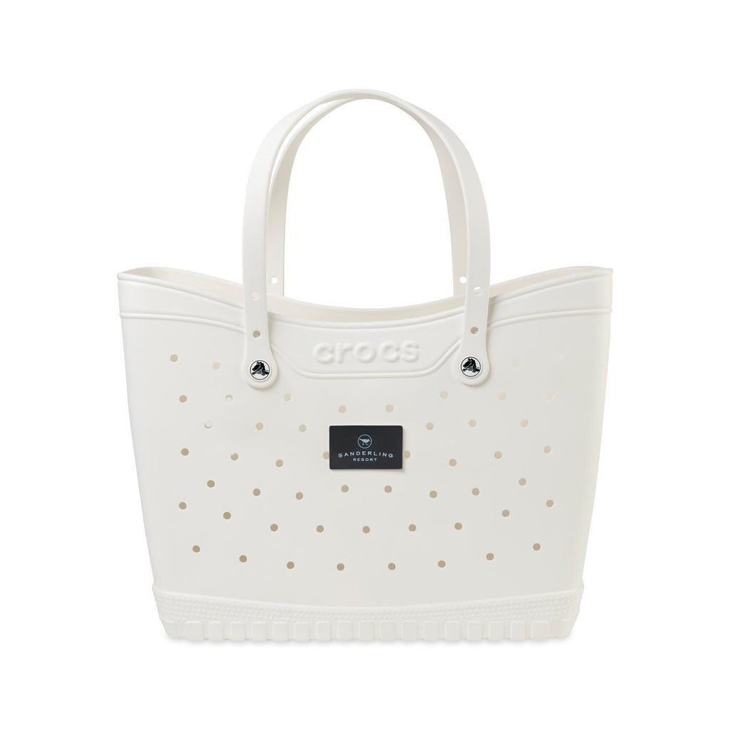 Crocs Classic Tote Bag, Large - White/Black - View 1