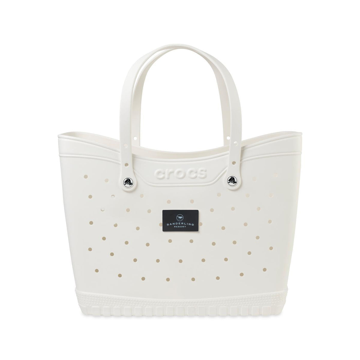 Crocs Classic Tote Bag, Large - White/Black - View 1