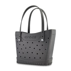 Crocs Classic Tote Bag, Medium Laser Engraving - Black / Powder Pink - View 4