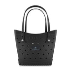 Crocs Classic Tote Bag, Medium Laser Engraving - Black - View 1