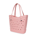 Crocs Classic Tote Bag, Medium Laser Engraving - Powder Pink - View 4