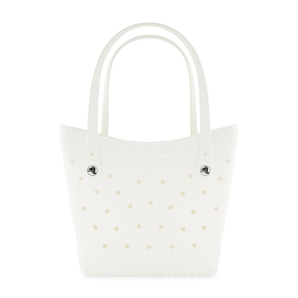 Crocs Classic Tote Bag, Medium Laser Engraving - White / Powder Pink - View 2