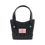 Crocs Classic Tote Bag, Small - Black / Powder Pink - View 1