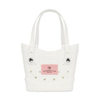 Crocs Classic Tote Bag, Small - White / Powder Pink - View 1