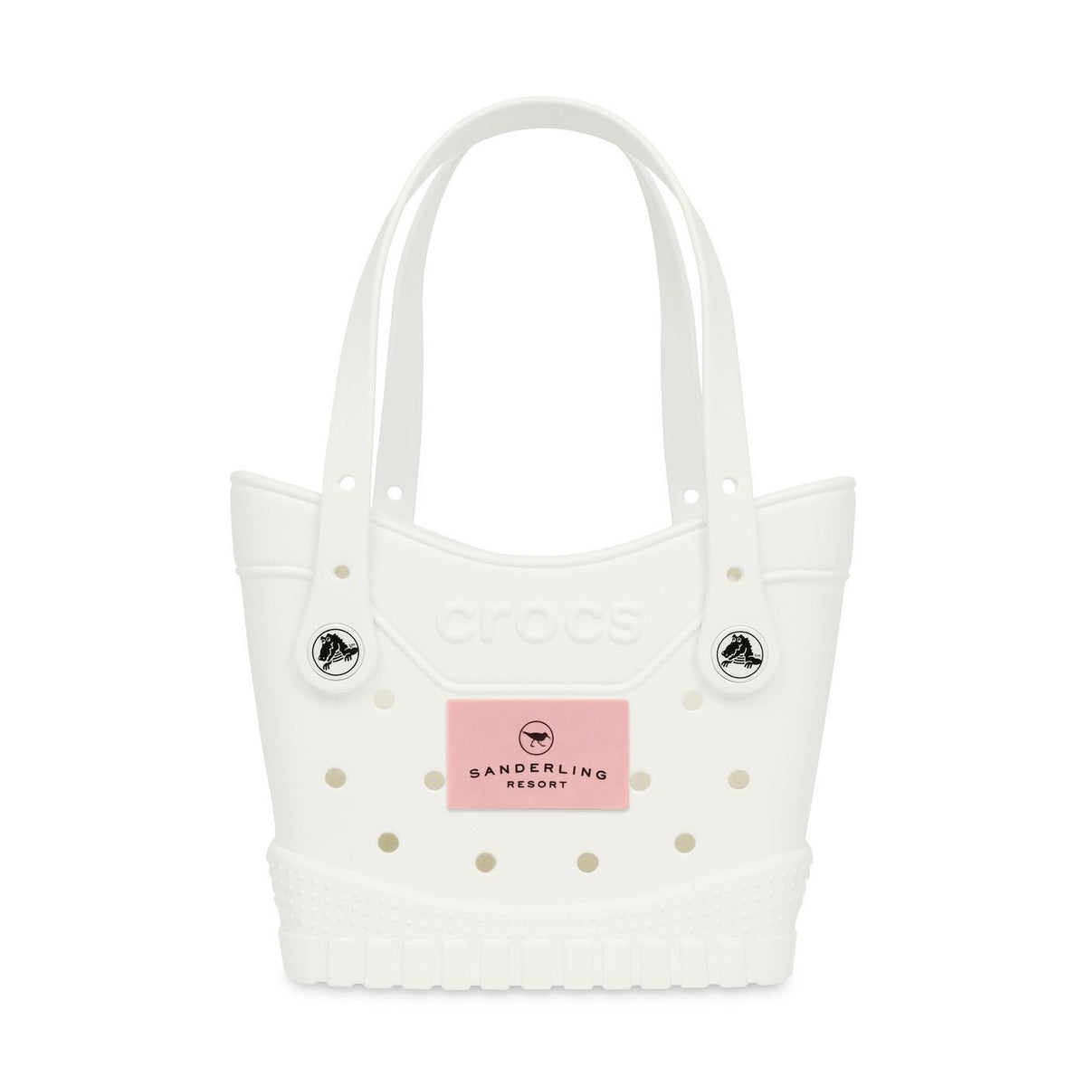 Crocs Classic Tote Bag, Small - White / Powder Pink - View 1
