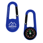 Croft Carabiner with Compass - Royal Blue - Pad Print