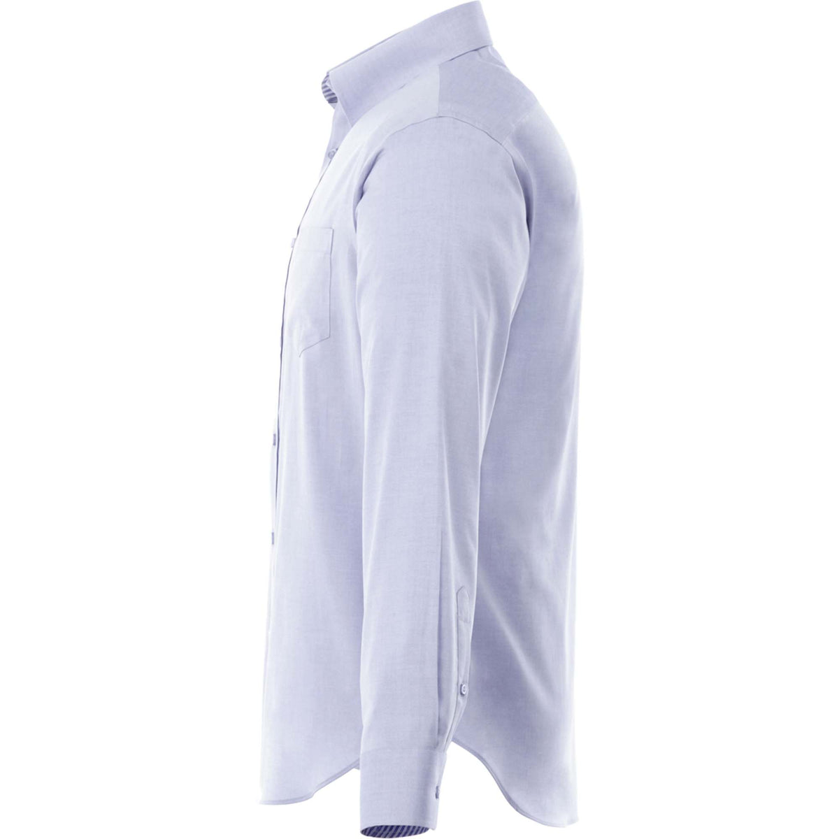 Cromwell Iron Free Oxford Shirt for Men Embroidery - China Blue - Left Side