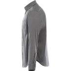Cromwell Iron Free Oxford Shirt for Men Embroidery - Grey Storm - Left Side