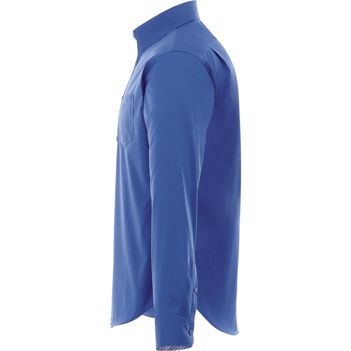 Cromwell Iron Free Oxford Shirt for Men Embroidery - New Royal - Left Side