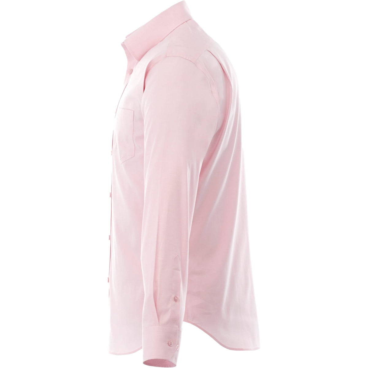 Cromwell Iron Free Oxford Shirt for Men Embroidery - Pink Zircon - Left Side
