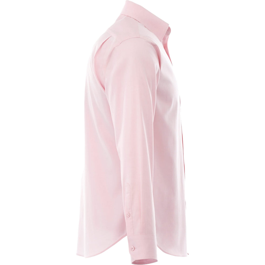 Cromwell Iron Free Oxford Shirt for Men Embroidery - Pink Zircon - Right Side