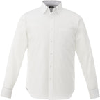 Cromwell Iron Free Oxford Shirt for Men Embroidery - White - Back Flat 3