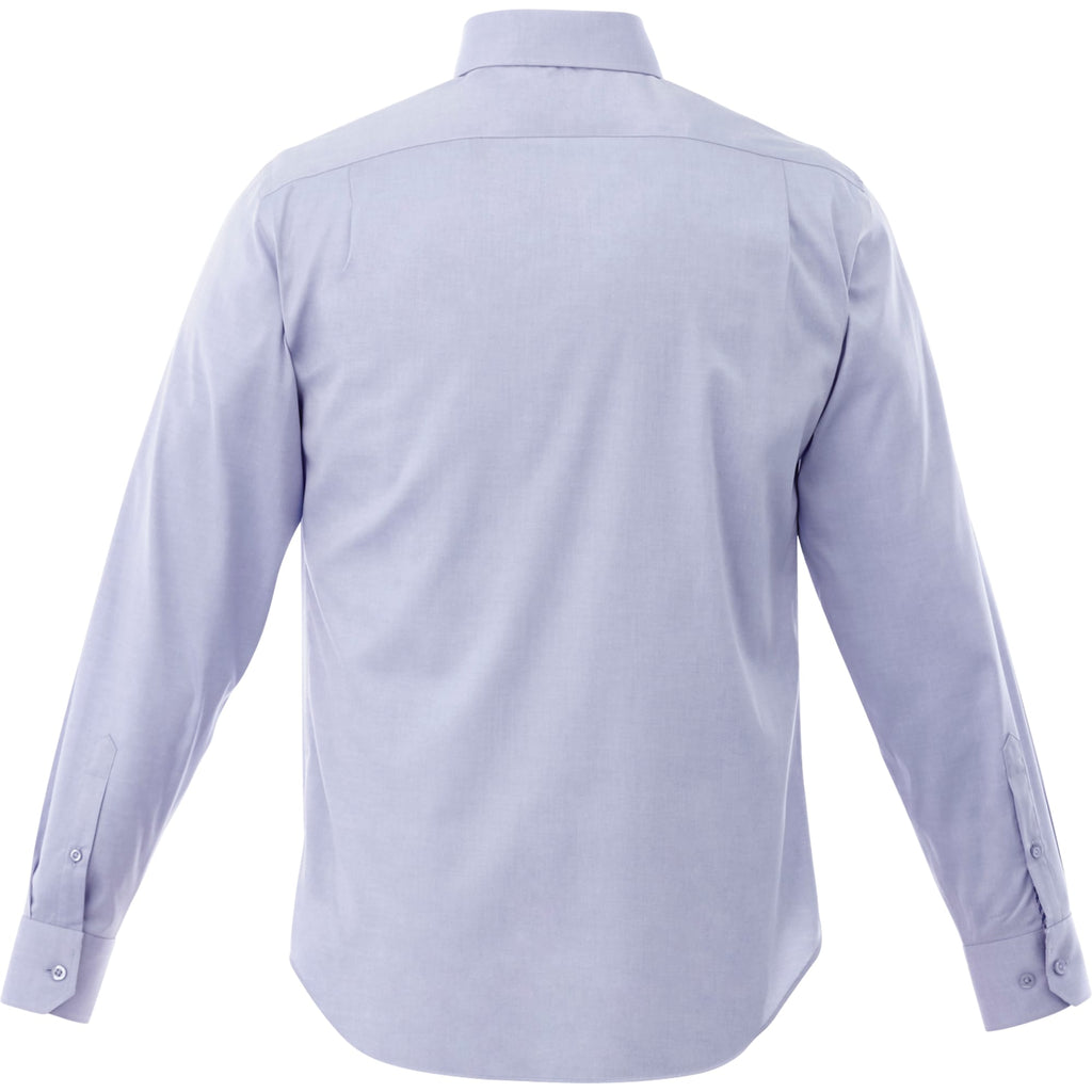 Cromwell Iron Free Oxford Shirt for Men Transfer - China Blue - Back Flat