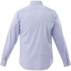 Cromwell Iron Free Oxford Shirt for Men Transfer - China Blue - Back Flat