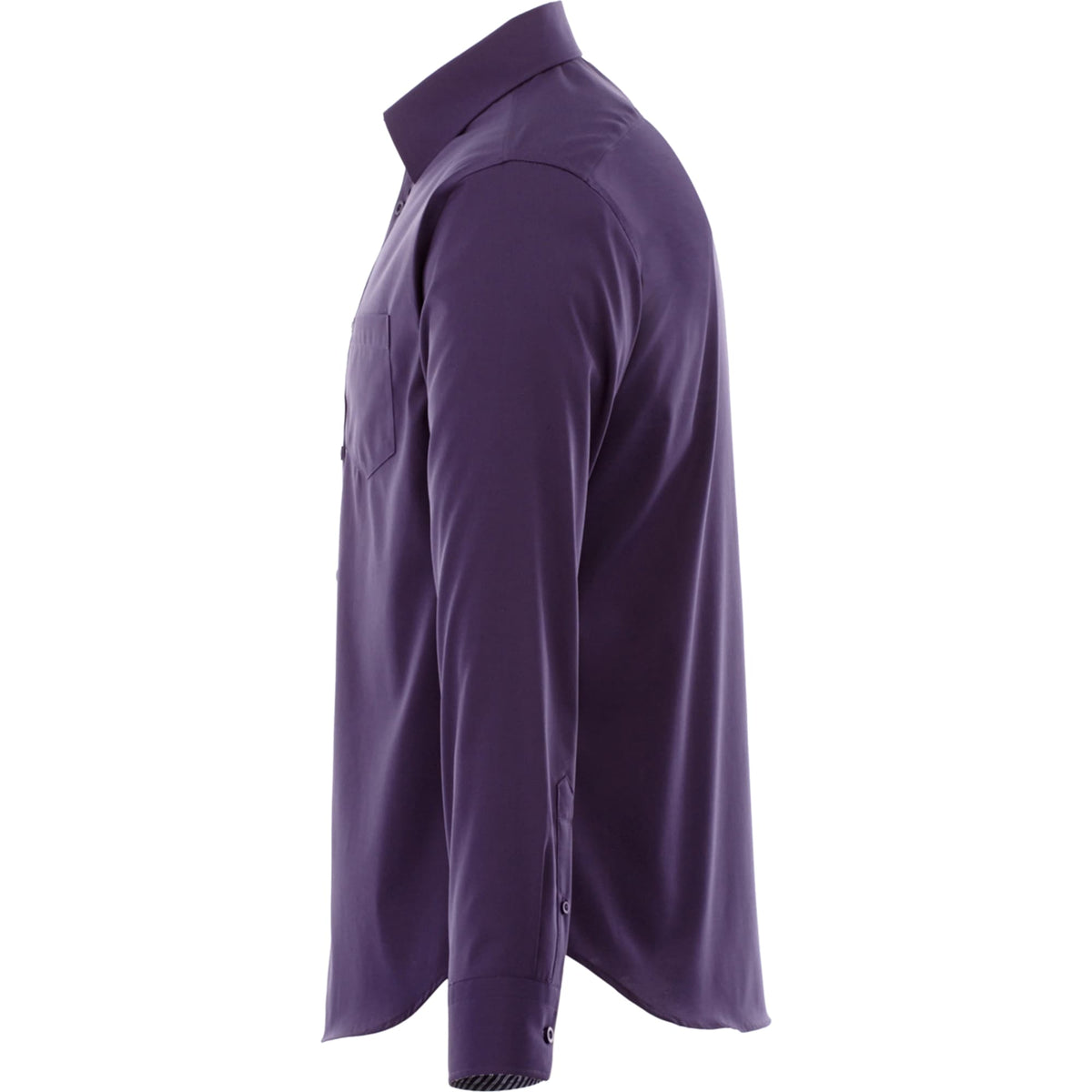 Cromwell Iron Free Oxford Shirt for Men Transfer - Dark Plum - Left Side