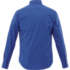 Cromwell Iron Free Oxford Shirt for Men Transfer - New Royal - Back Flat