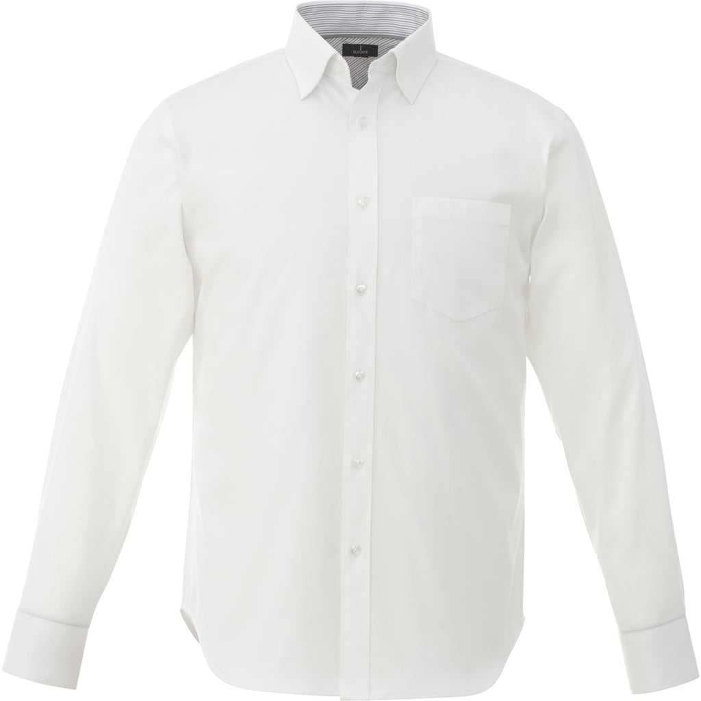 Cromwell Iron Free Oxford Shirt for Men Transfer - White - Back Flat 3
