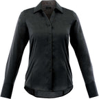 Cromwell Iron Free Oxford Shirt for Women Transfer - Black - Front Flat