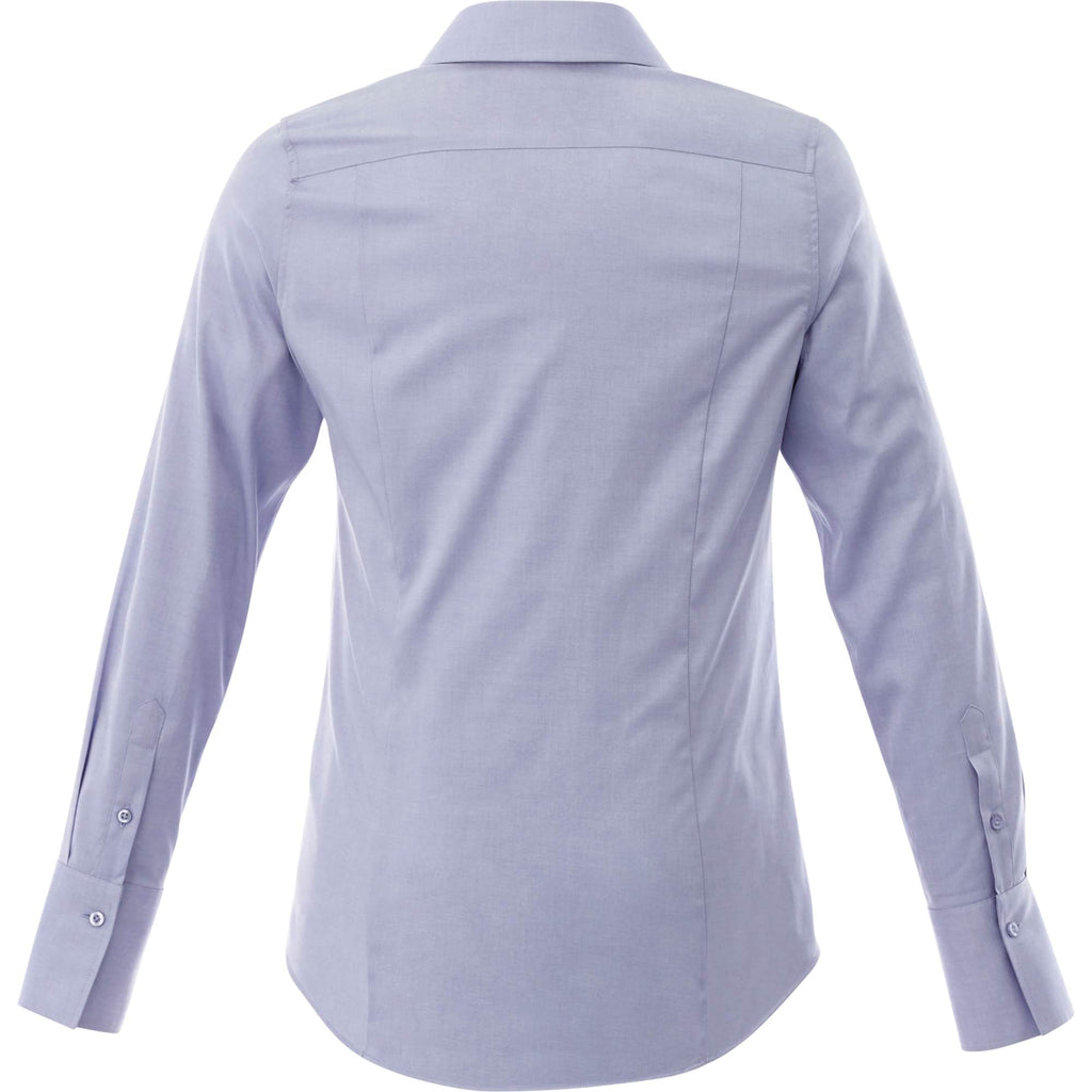 Cromwell Iron Free Oxford Shirt for Women Transfer - China Blue - Back Flat