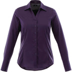 Cromwell Iron Free Oxford Shirt for Women Transfer - Dark Plum - Front Flat