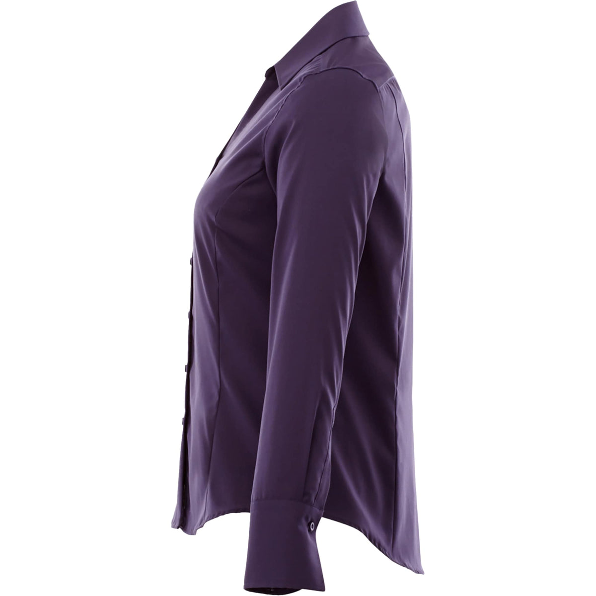 Cromwell Iron Free Oxford Shirt for Women Transfer - Dark Plum - Left Side
