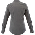 Cromwell Iron Free Oxford Shirt for Women Transfer - Grey Storm - Back Flat