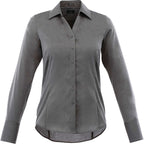 Cromwell Iron Free Oxford Shirt for Women Transfer - Grey Storm - Front Flat