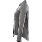 Cromwell Iron Free Oxford Shirt for Women Transfer - Grey Storm - Left Side