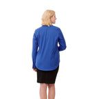 Cromwell Iron Free Oxford Shirt for Women Transfer - New Royal - Back On Model