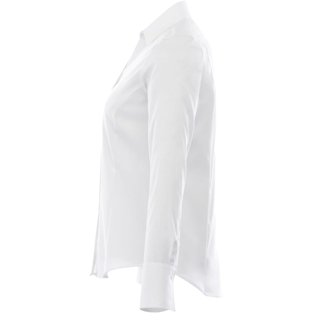 Cromwell Iron Free Oxford Shirt for Women Transfer - White - Left Side