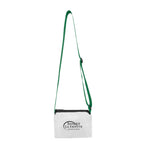 Crossbody Bag, Clear - Green - Silk Screen