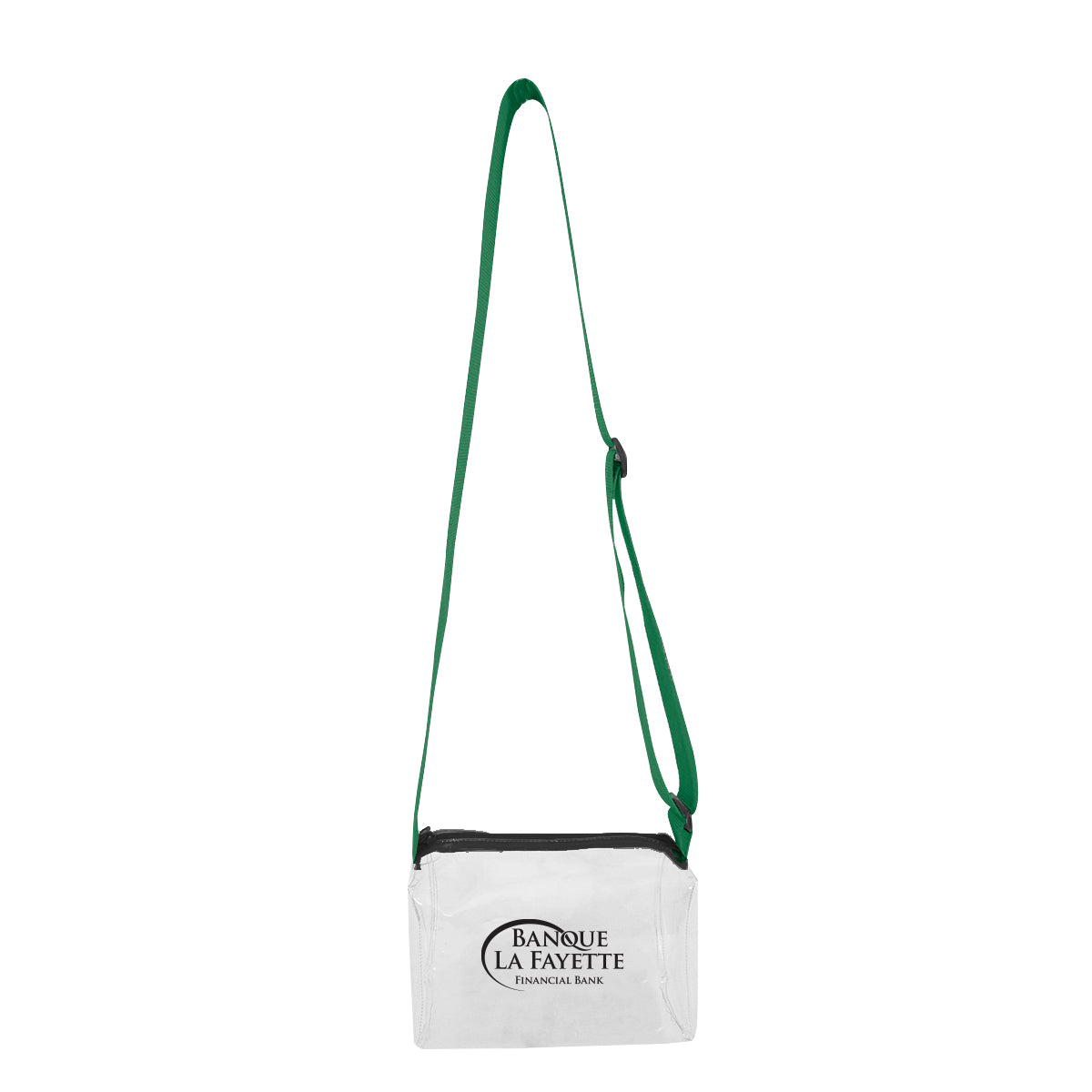 Crossbody Bag, Clear - Green - Silk Screen