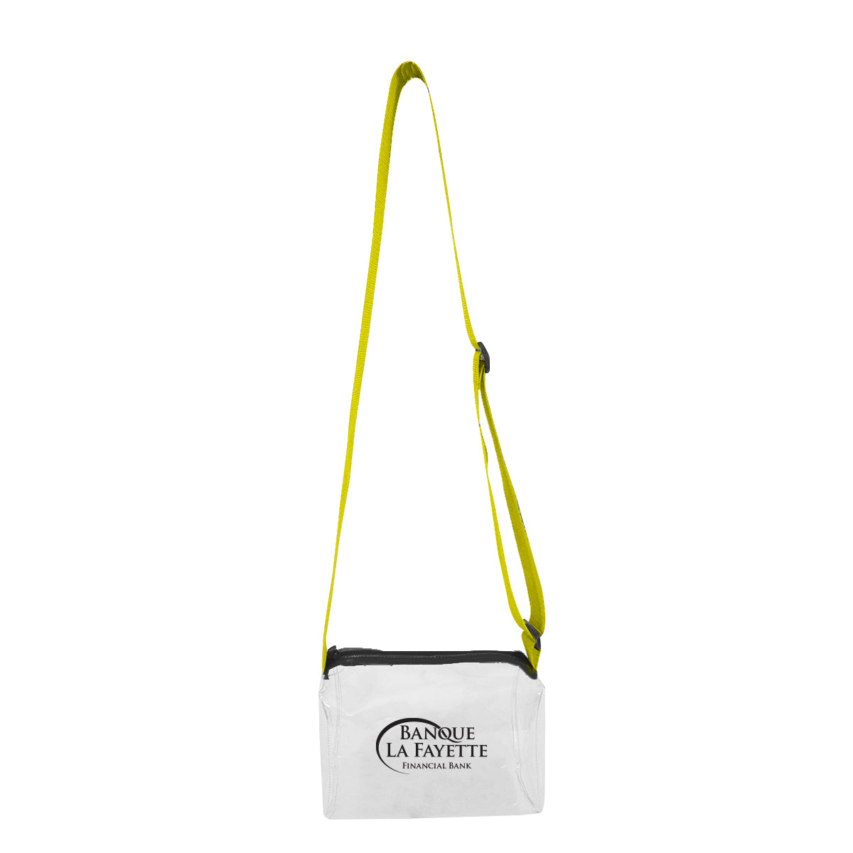 Crossbody Bag, Clear - Yellow - Silk Screen