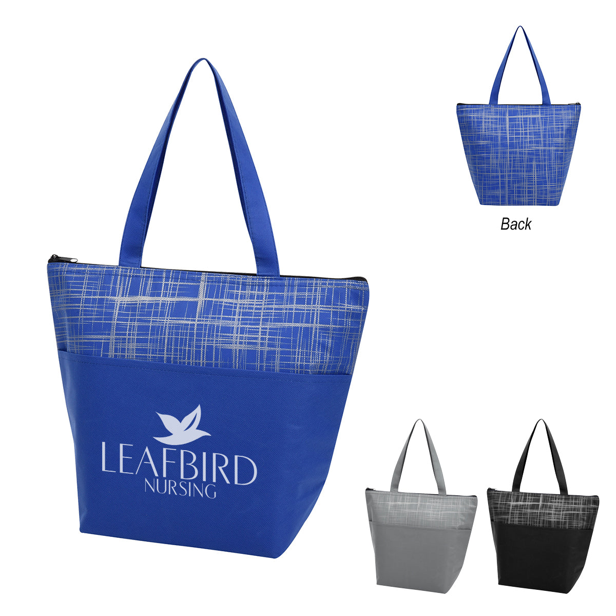 Crosshatch Cooler Bag, Non-Woven