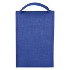 Crosshatch Lunch Bag, Non-Woven - Blue - Back