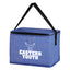 Crosshatch Lunch Bag, Non-Woven - Blue - Silk Screen
