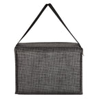 Crosshatch Lunch Bag, Non-Woven - Charcoal - Back