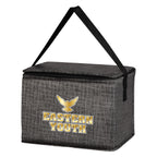 Crosshatch Lunch Bag, Non-Woven - Charcoal - Colorbrite