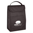 Crosshatch Lunch Bag, Non-Woven - Charcoal - Silk Screen