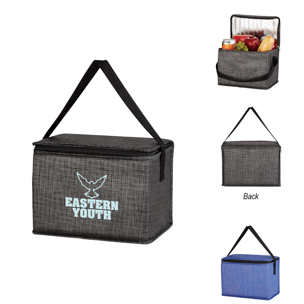Crosshatch Lunch Bag, Non-Woven