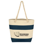 Cruising Cotton Canvas Tote with Rope Handles, 16 oz Embroidery - Silk Screen