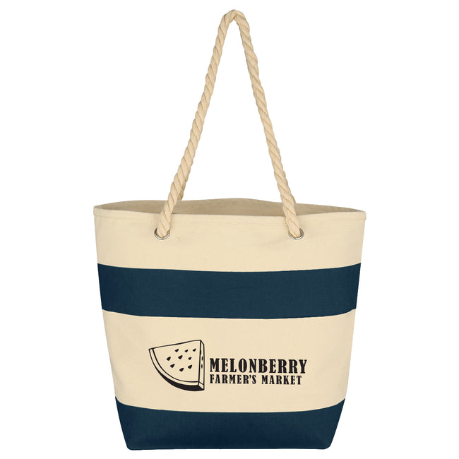 Cruising Cotton Canvas Tote with Rope Handles, 16 oz